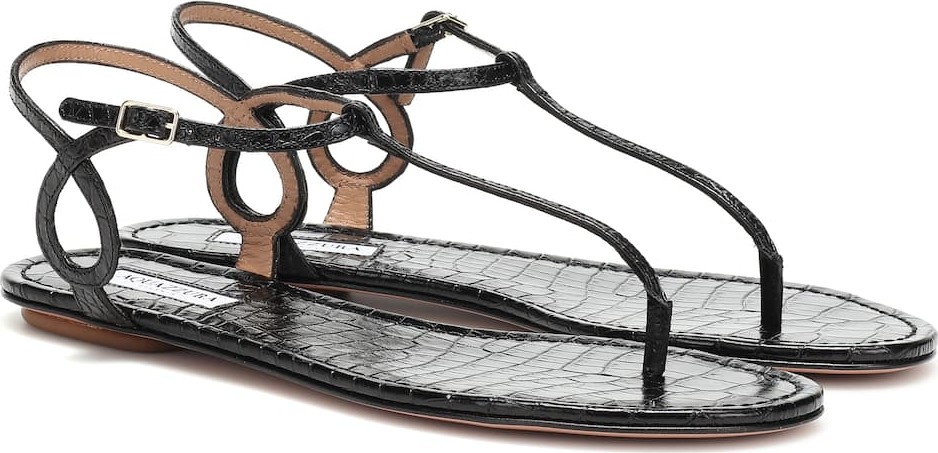 Aquazzura Almost Bare leather sandals