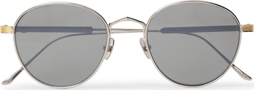 Cartier Signature C De Cartier Silver and Gold-Tone Titanium Polarised Sunglasses