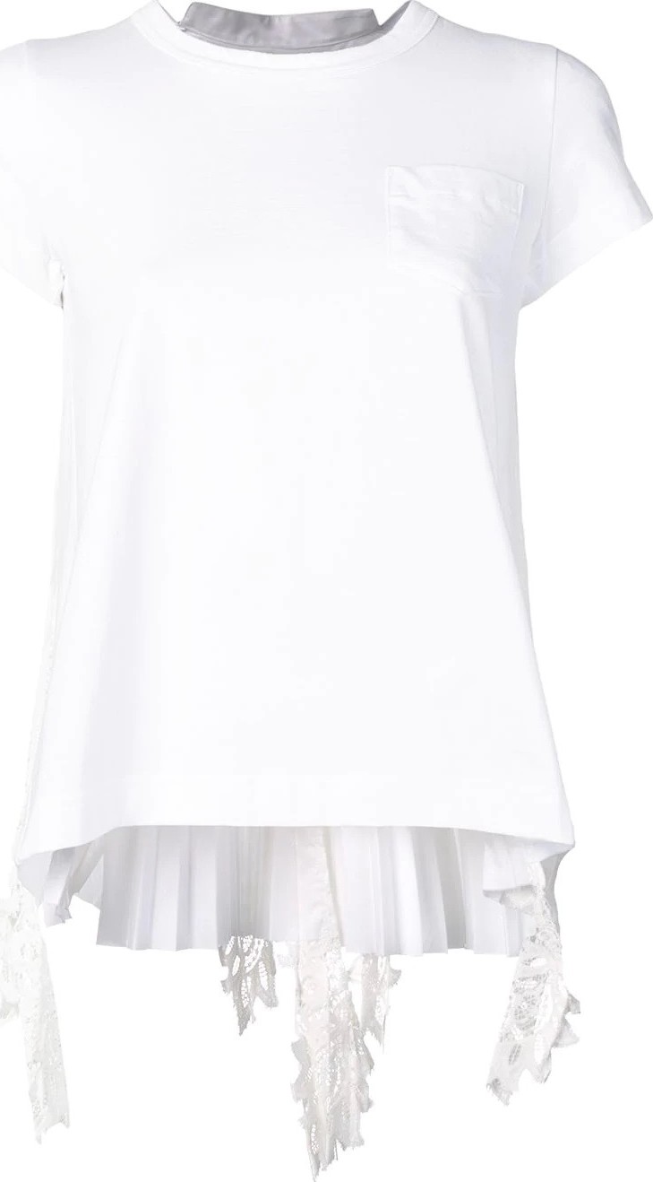 Sacai pleated T-shirt