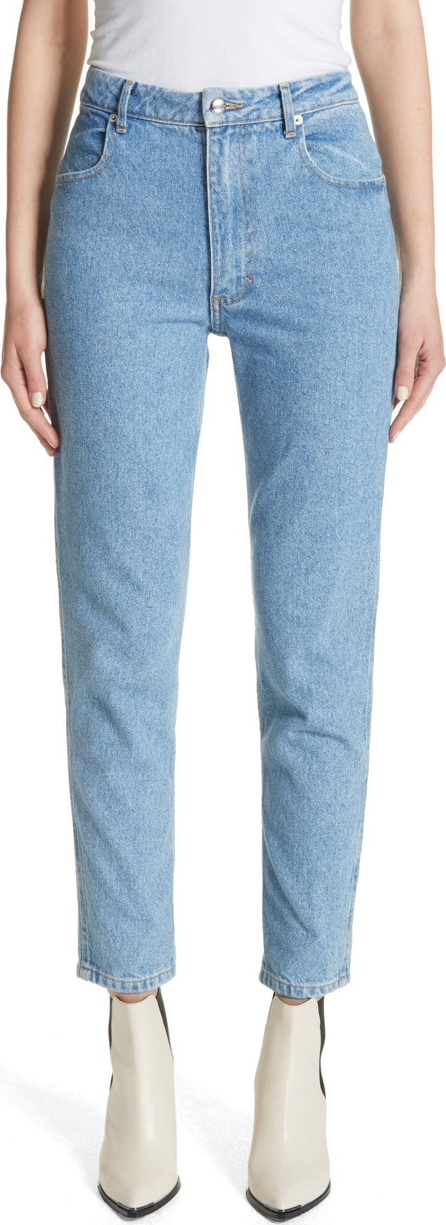Eckhaus Latta High Waist Slim Crop Jeans