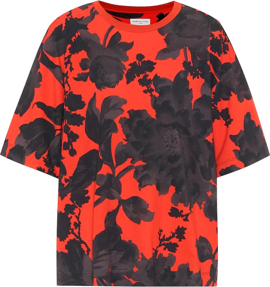 Dries Van Noten Floral cotton T-shirt