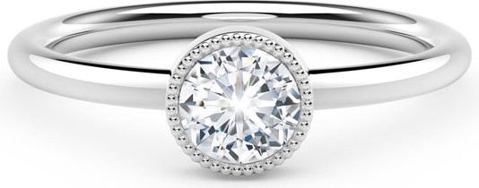 Forevermark 18K White Gold Beaded Diamond Ring
