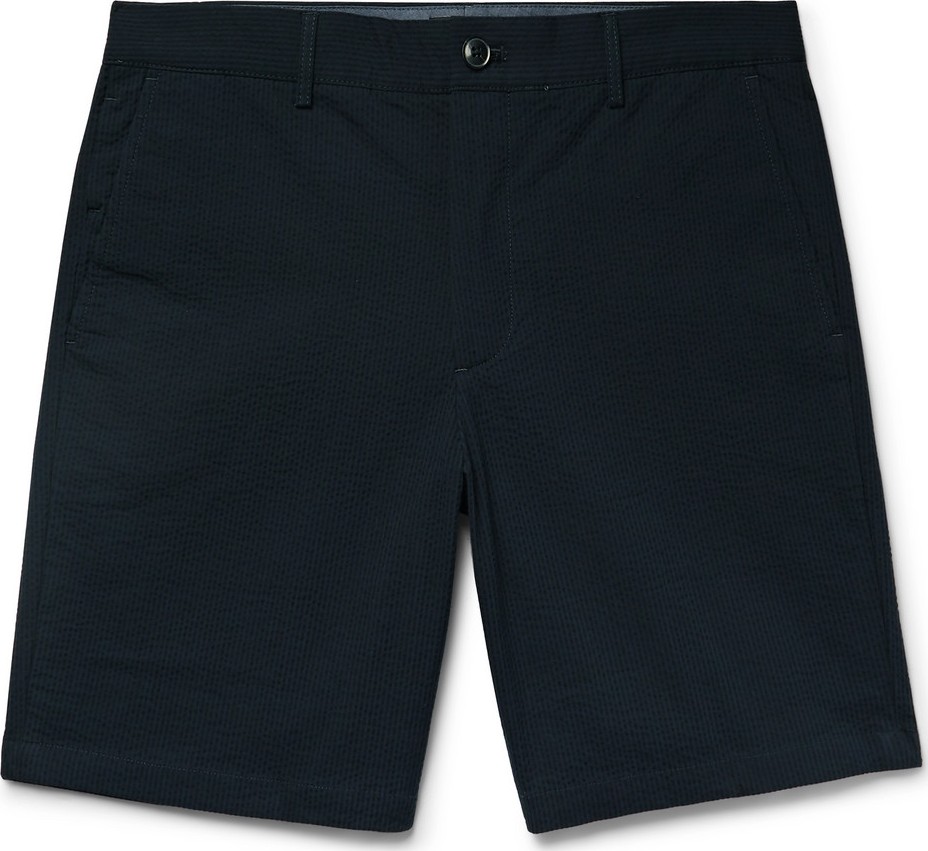 Club Monaco Maddox Stretch-Cotton Seersucker Shorts