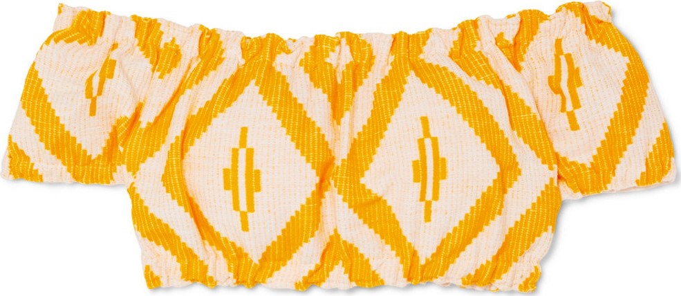 LemLem Biruhi Cropped puff blouse