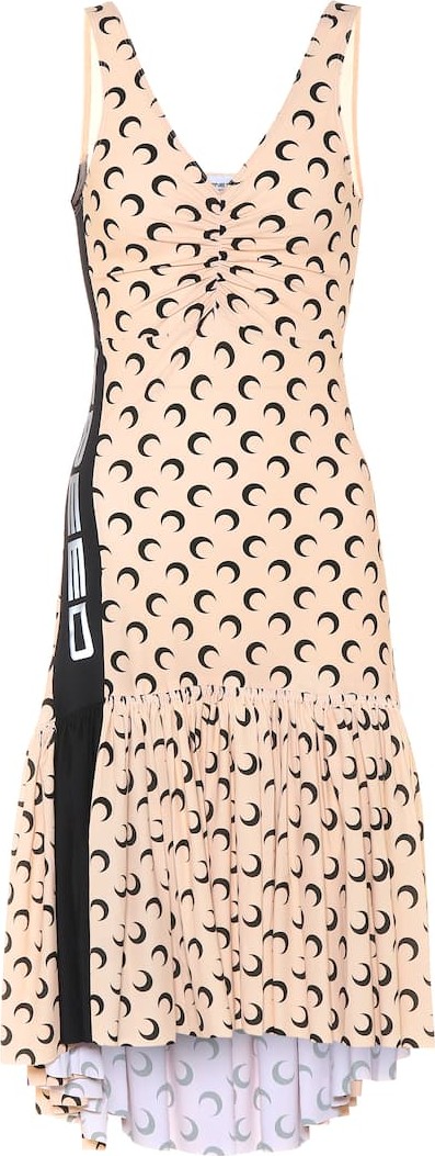 Marine Serre Printed asymmetric dress