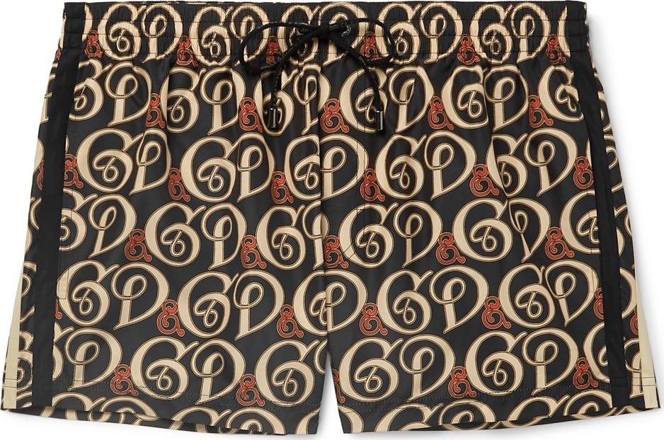 Dolce & Gabbana Short-Length Printed Swim Shorts