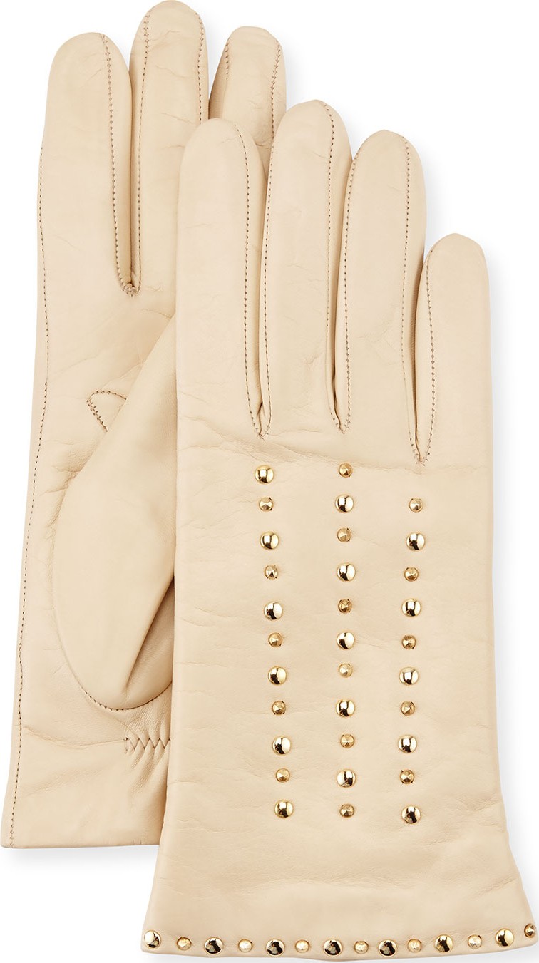 Portolano Studded Leather Gloves