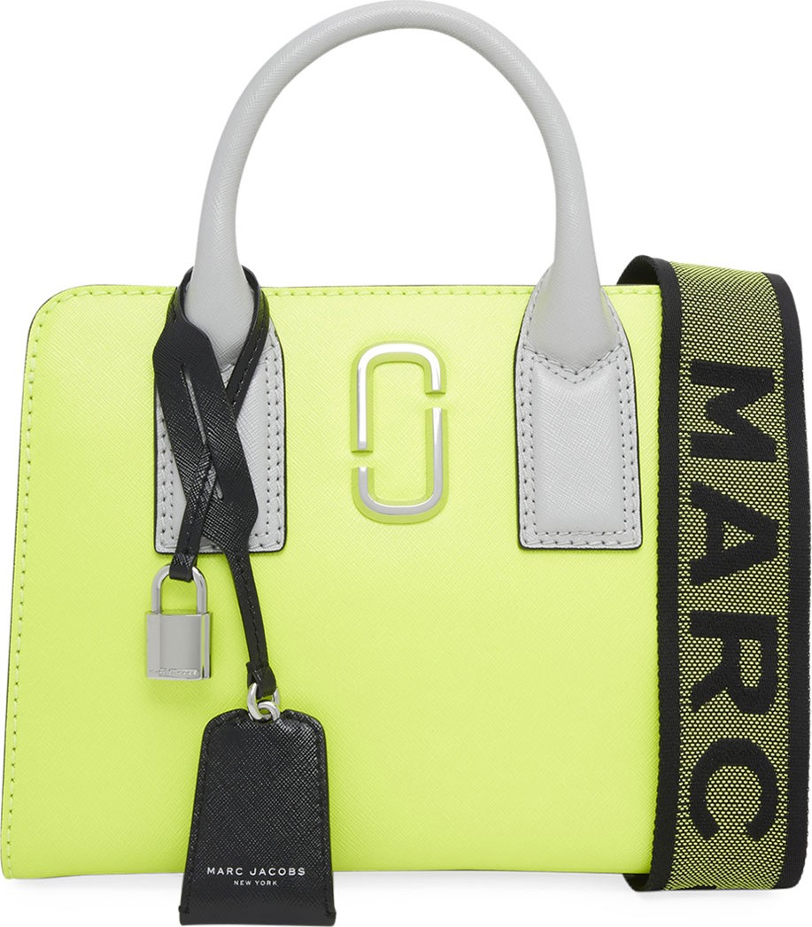 MARC JACOBS Little Big Shot Fluoro Tote Bag