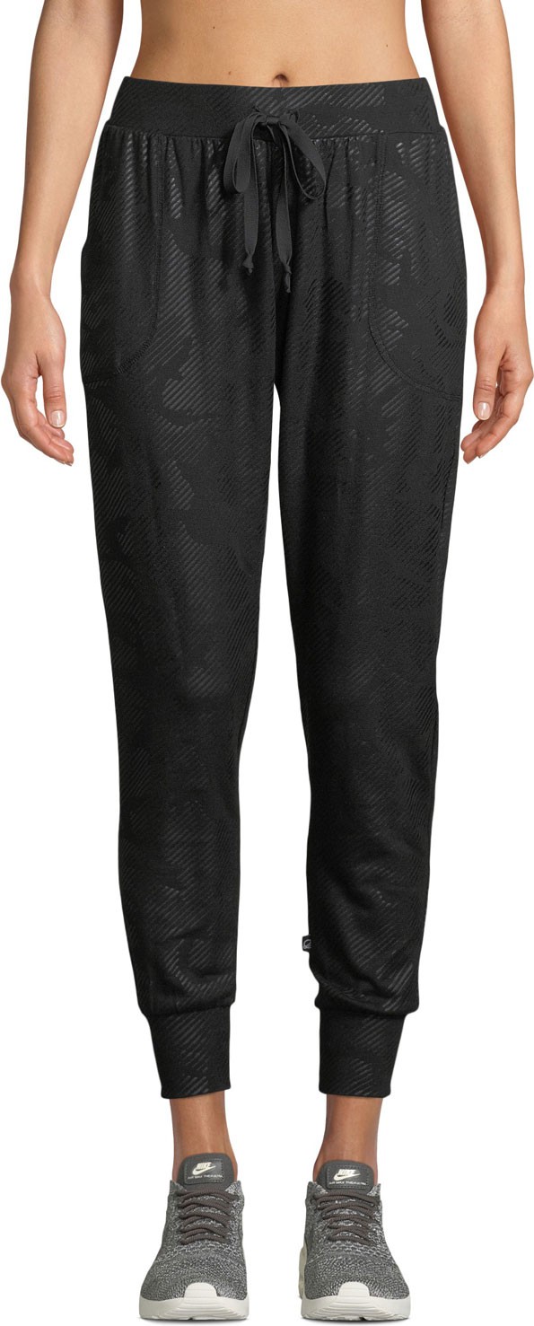 Terez Foil-Printed Camo Jogger Pants