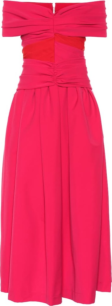 Preen Ellie stretch satin midi dress