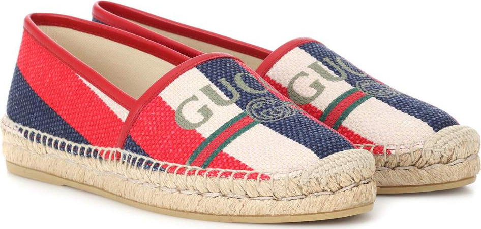 Gucci Slyvie striped logo espadrilles