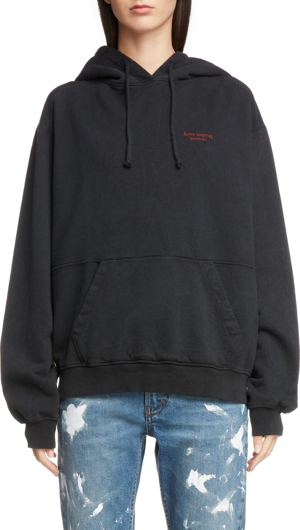 Acne Studios Embroidered Logo Hoodie