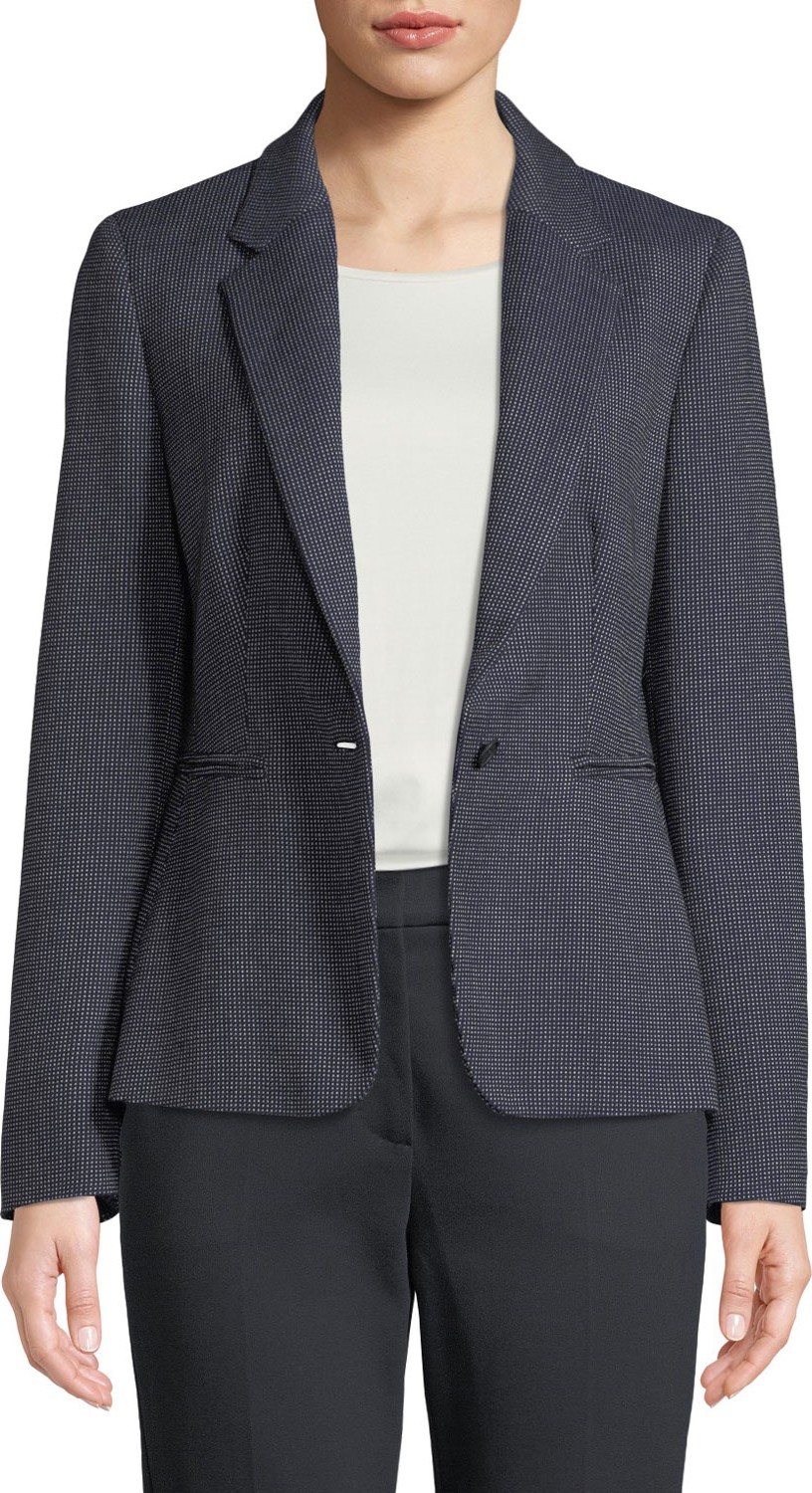 Max Mara Mosella Single-Breasted Wool-Silk Blazer