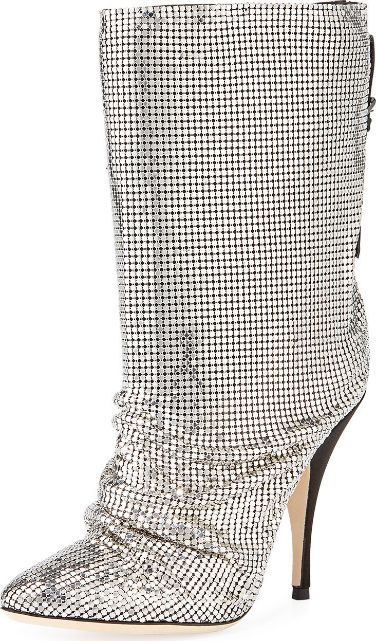 Marco De Vincenzo Chainmail Pointed Booties