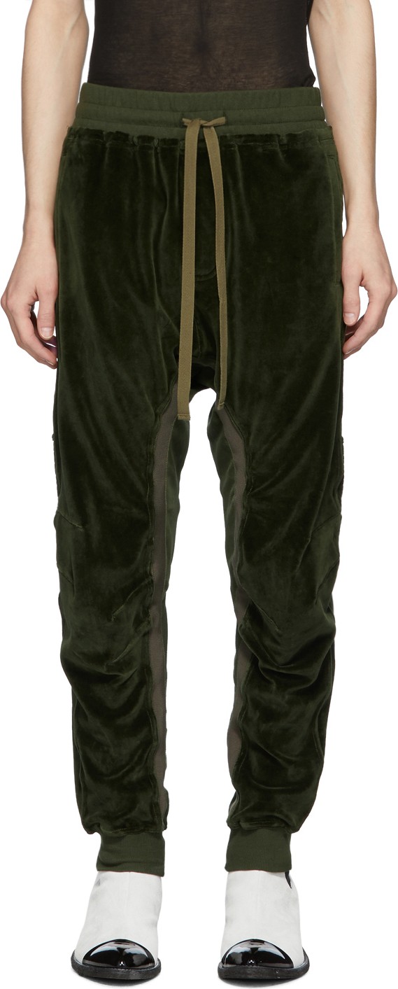 Haider Ackermann Khaki Moonshape Lounge Pants