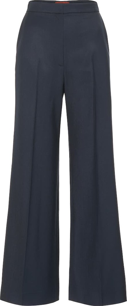 Alexachung High-rise wool wide-leg pants