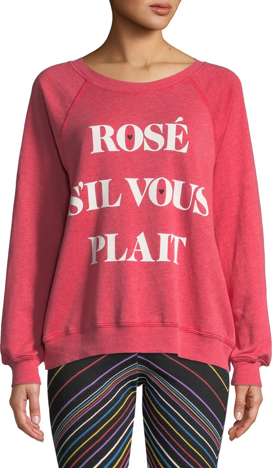 WILDFOX Rose Sommers Raglan Pullover Sweater