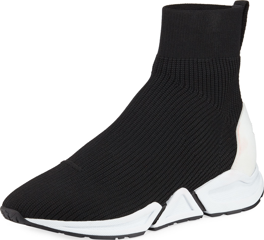 ASH Thonder Stretch-Knit Bootie Sneakers