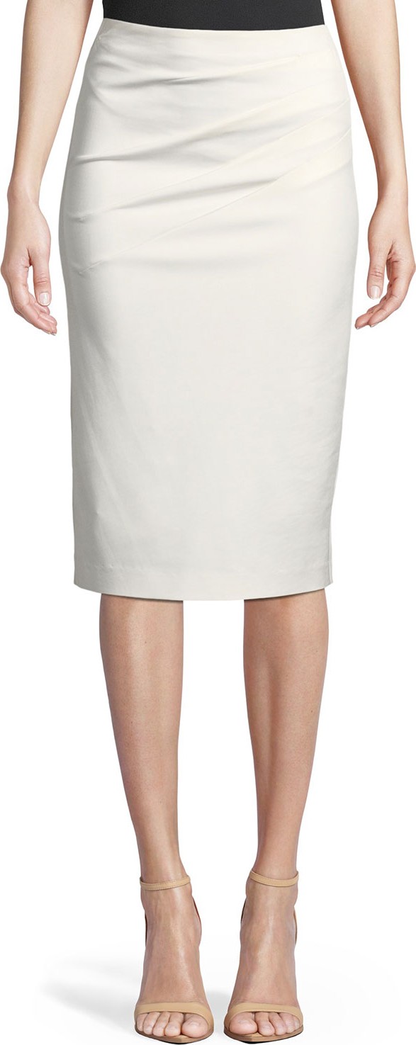 Alice + Olivia Lavana Pleated Pencil Skirt