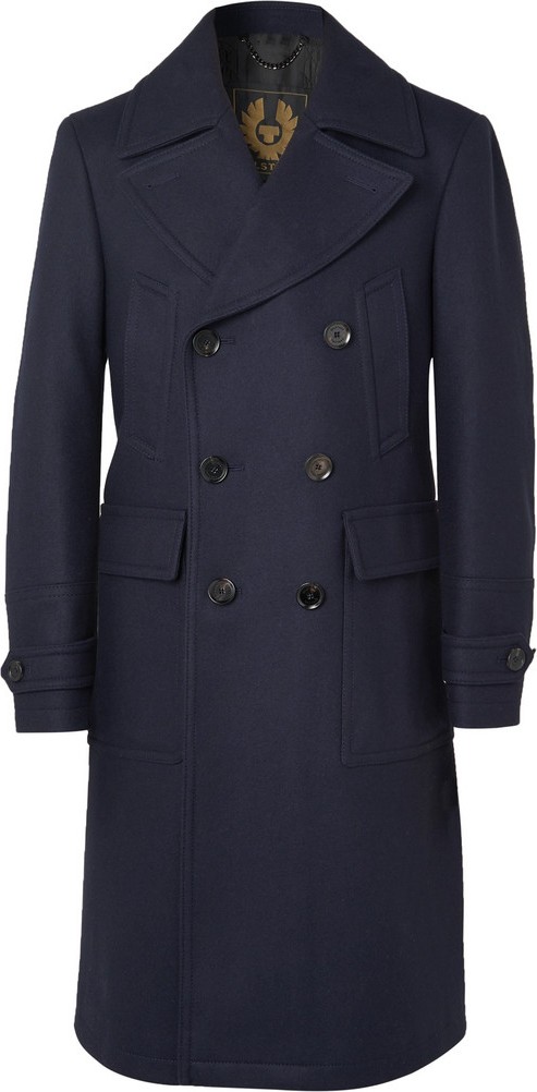 Belstaff New Mildford Double-Breasted Padded Wool-Blend Overcoat