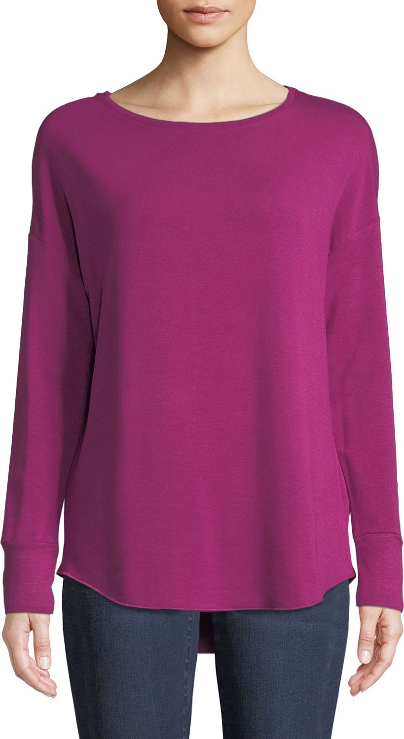 Majestic French Terry Long-Sleeve Top