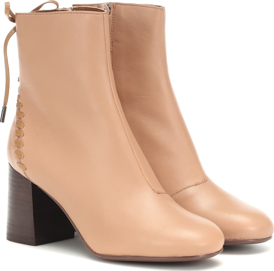 See By Chloé Reese leather ankle boots