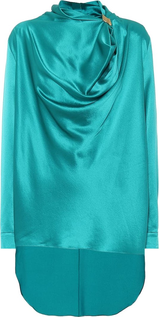 Roksanda Limela draped silk-satin top