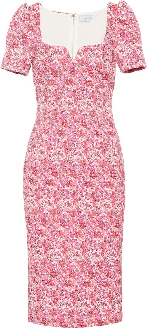 Rebecca Vallance Estelle floral brocade dress