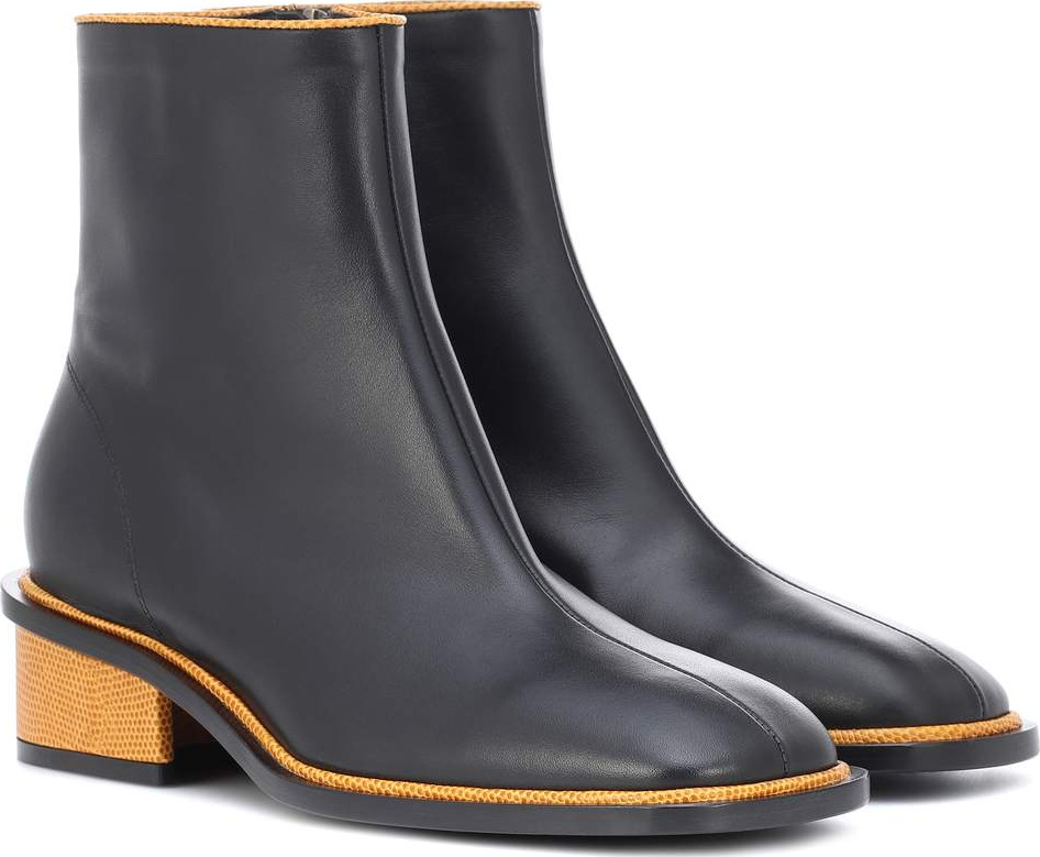 Dries Van Noten Leather ankle boots