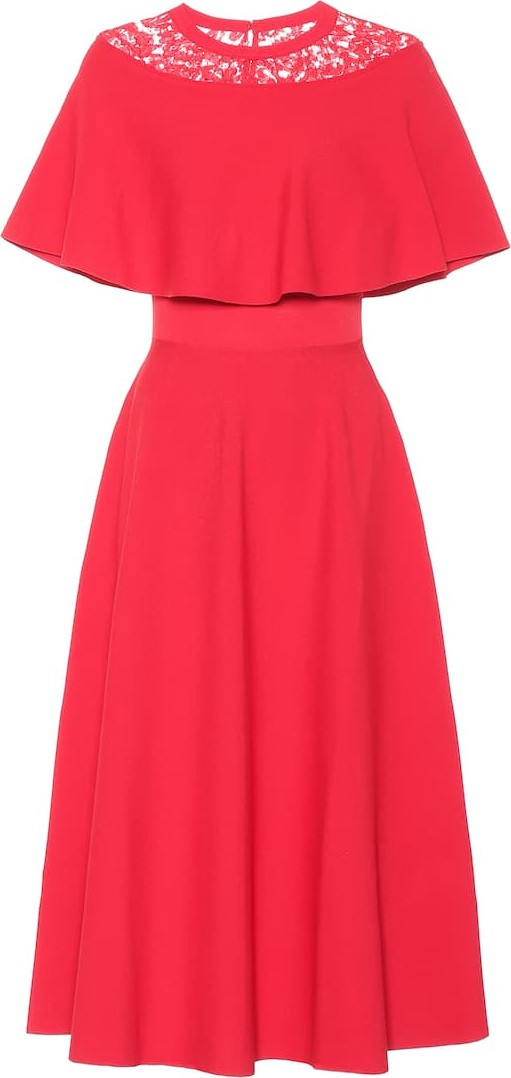 Valentino Lace-trimmed dress