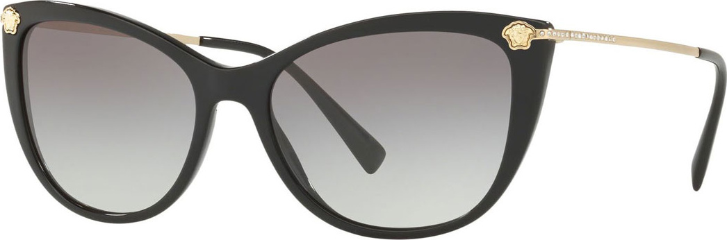 Versace Gradient Cat-Eye Sunglasses w/ Crystal Trim