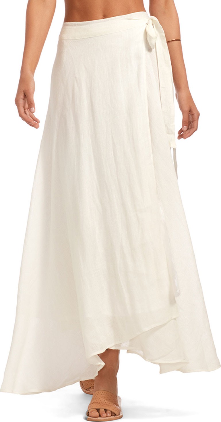 Vitamin A Positano Gauze Coverup Skirt