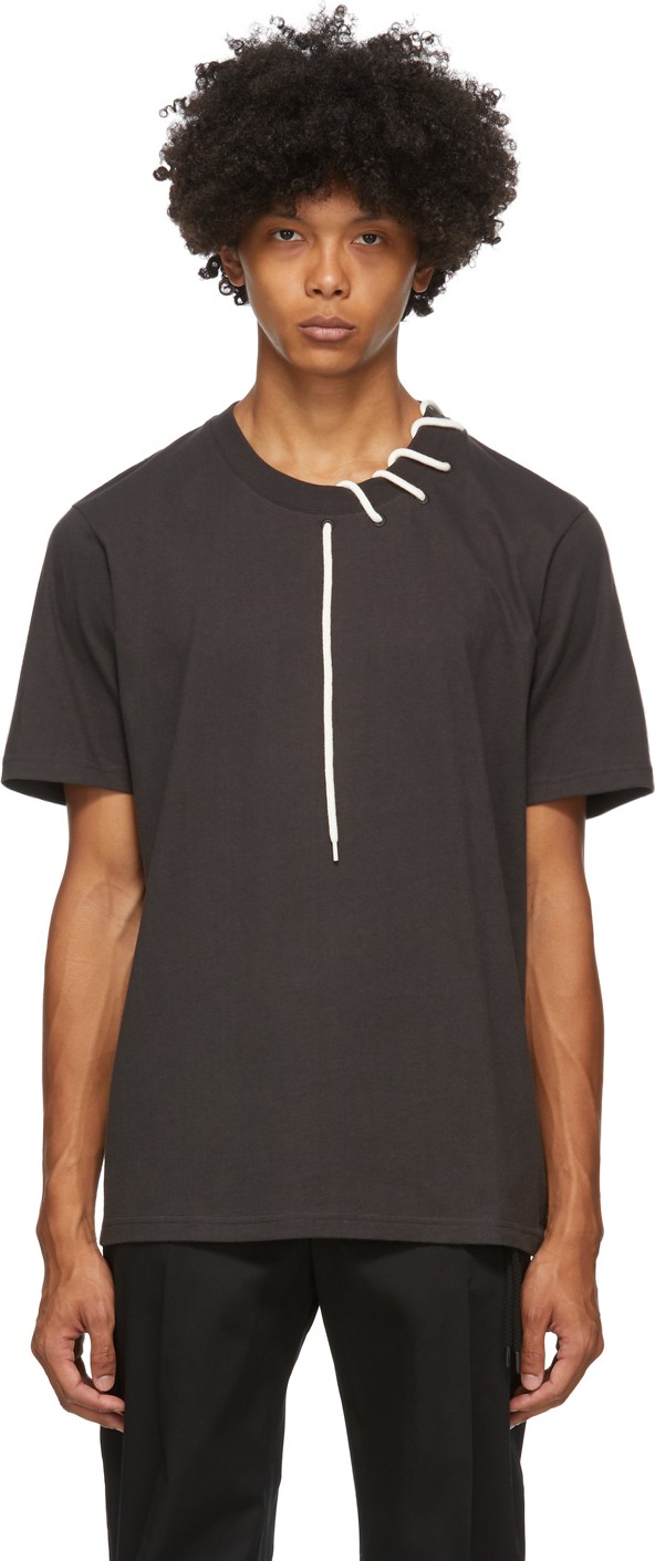 Craig Green Black Laced T-Shirt