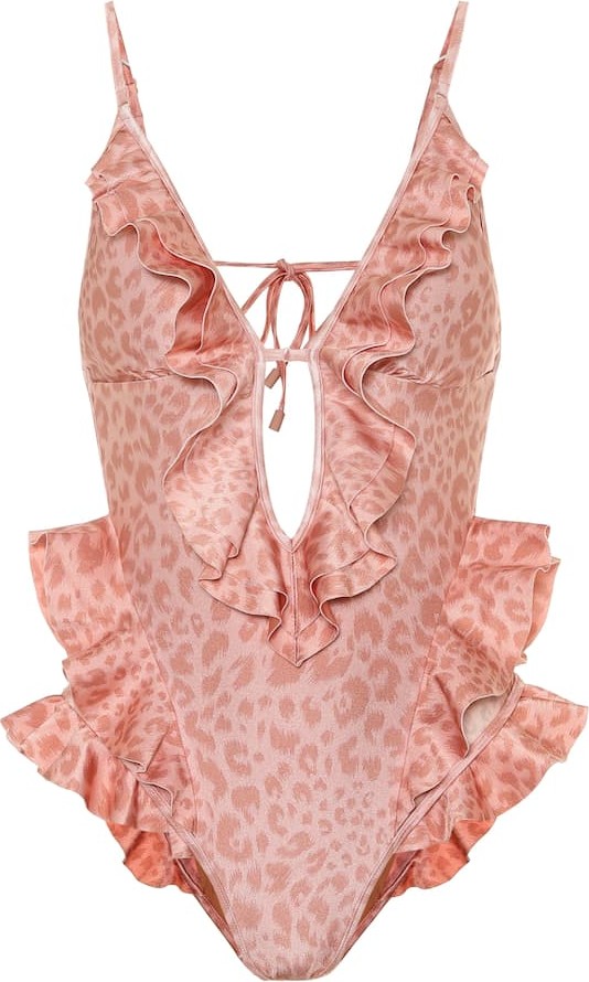 Zimmermann Exclusive to Mytheresa – Leopard-print swimsuit