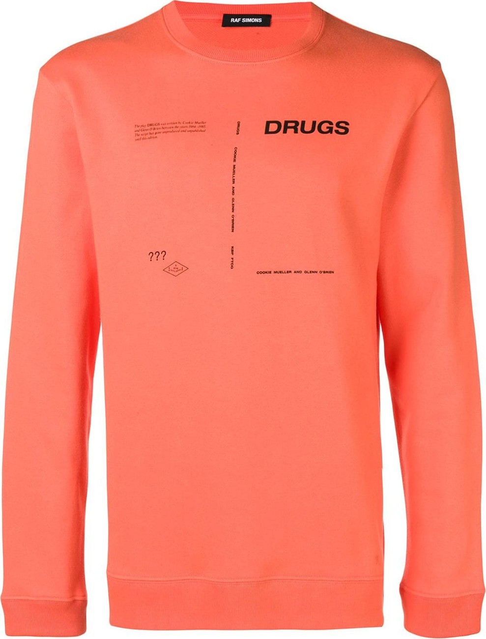 Raf Simons drugs sweatshirt