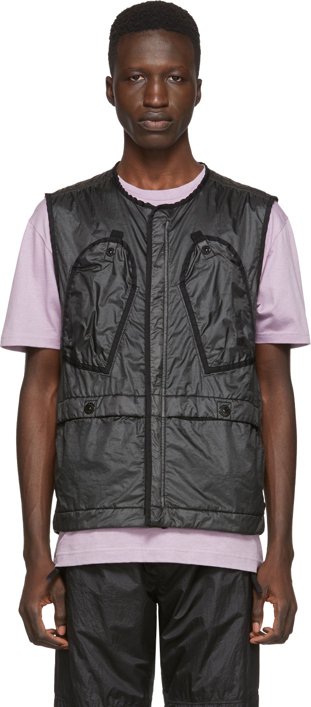 Stone Island Black Logo Vest