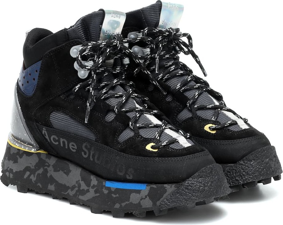 Acne Studios Paneled suede ankle boots