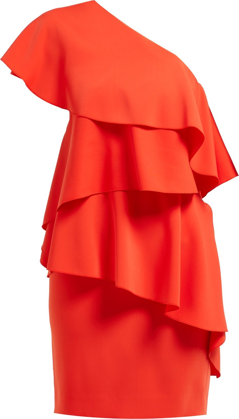 Lanvin One-shoulder ruffled dress
