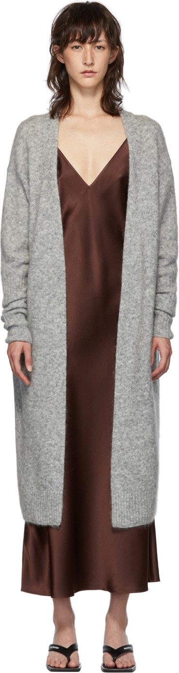 Acne Studios Grey Mohair Raya Cardigan