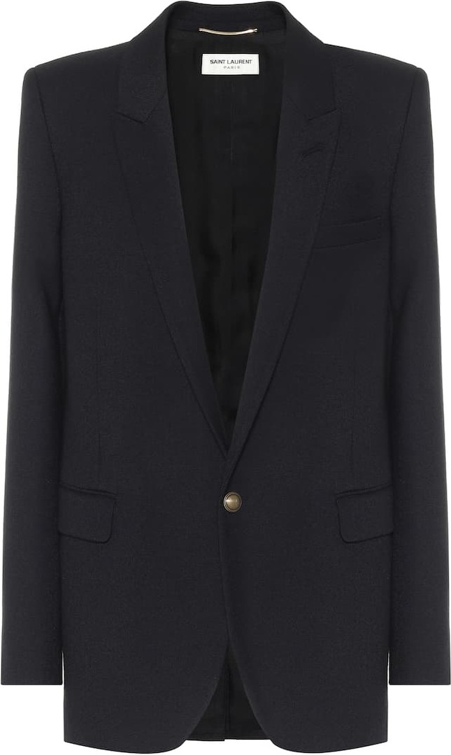Saint Laurent Single-breasted virgin wool blazer