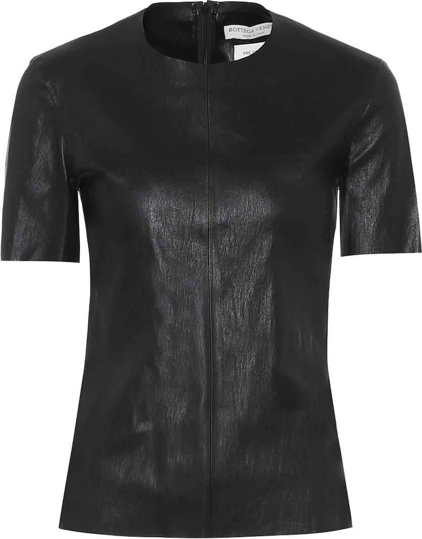 Bottega Veneta Leather T-shirt