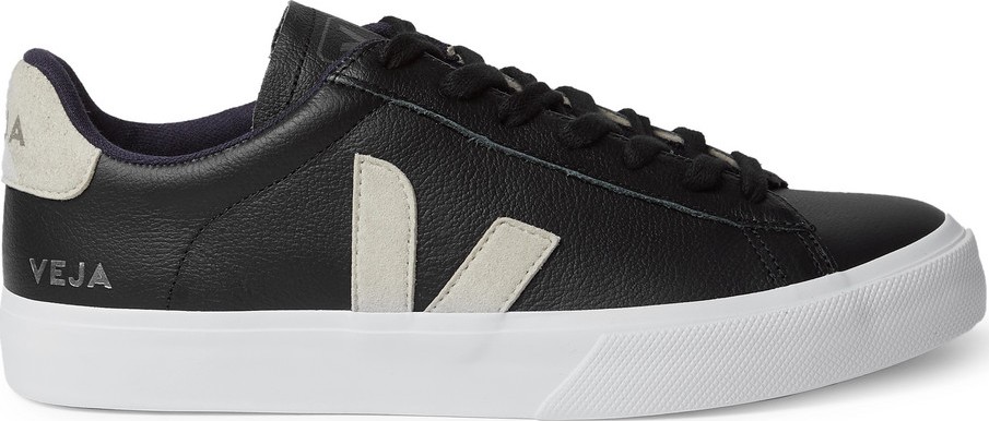 Veja Campo Suede-Trimmed Leather Sneakers
