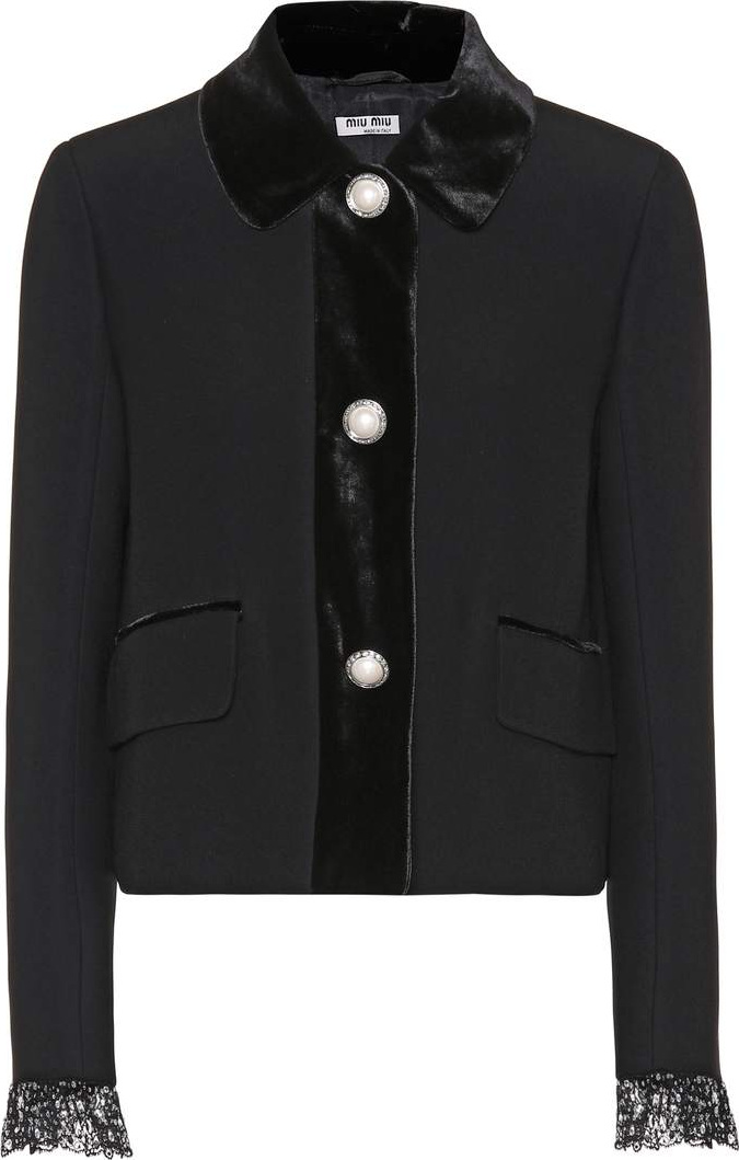 Miu Miu Crêpe cardigan