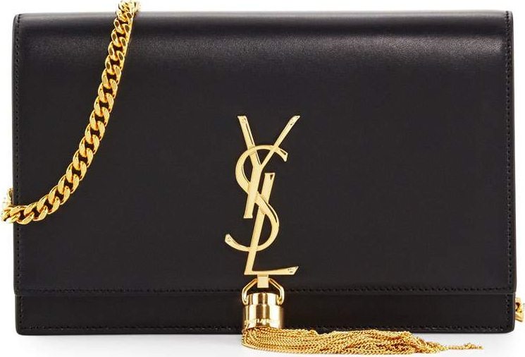 Saint Laurent Kate Monogram Tassel Chain Wallet