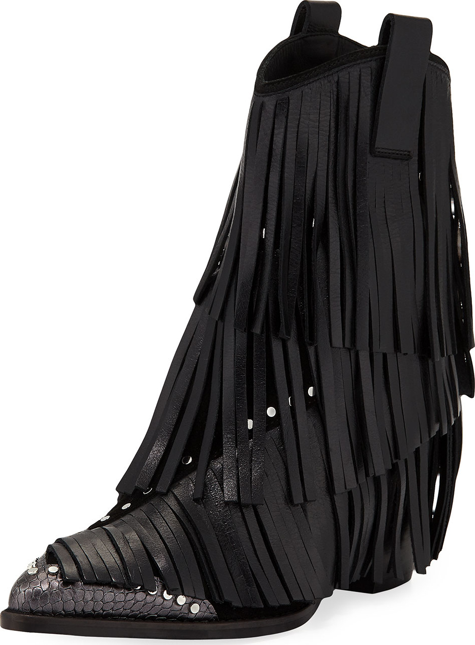 Zadig & Voltaire Carla Plus Fringed Western Boots