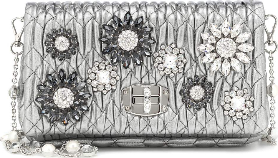 Miu Miu Matelassé leather shoulder bag