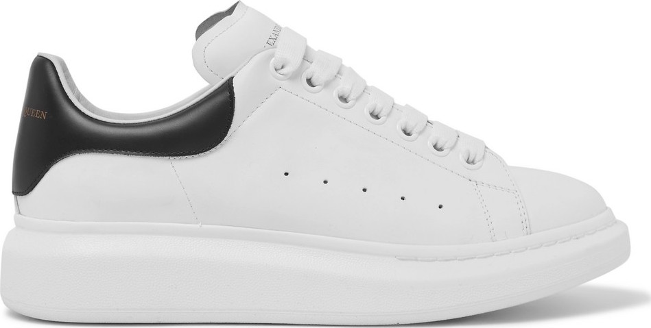 Alexander McQueen Exaggerated-Sole Leather Sneakers