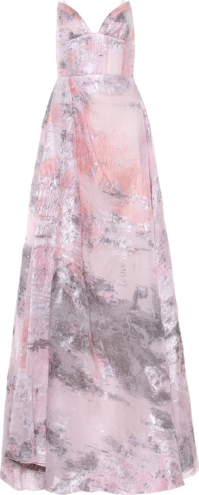 Alex Perry Lauren metallic organza gown