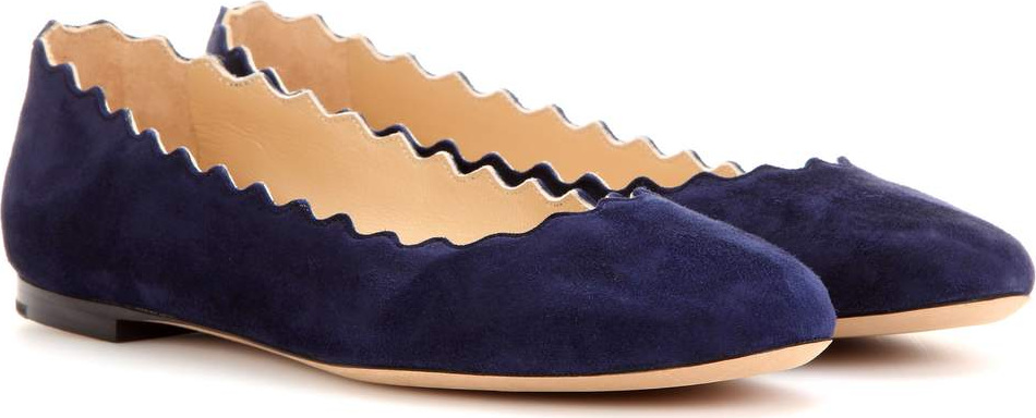 Chloe Lauren suede ballerinas