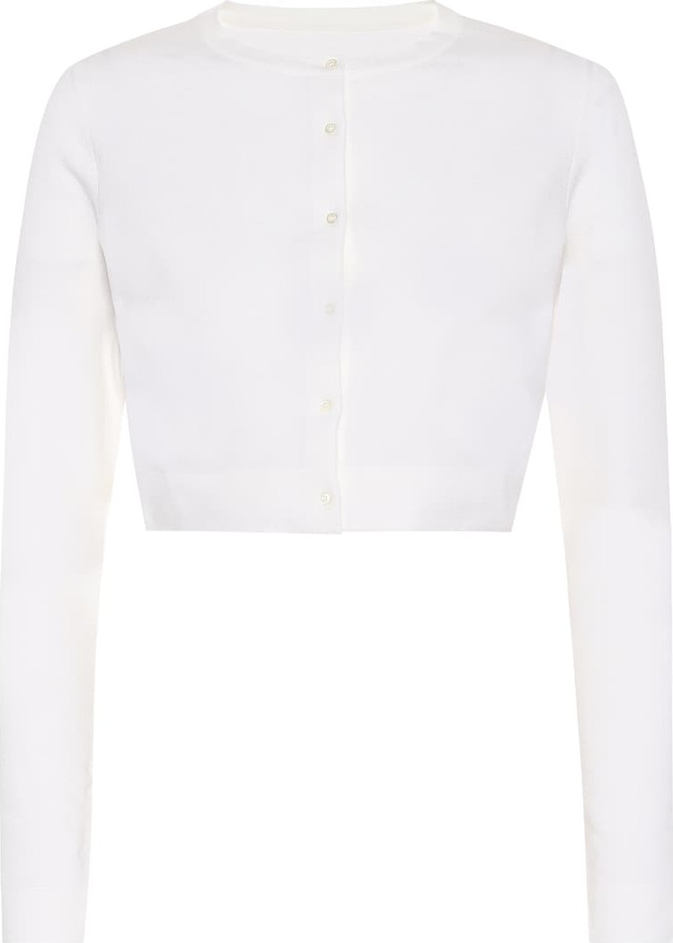 Alaïa Cropped wool-blend cardigan